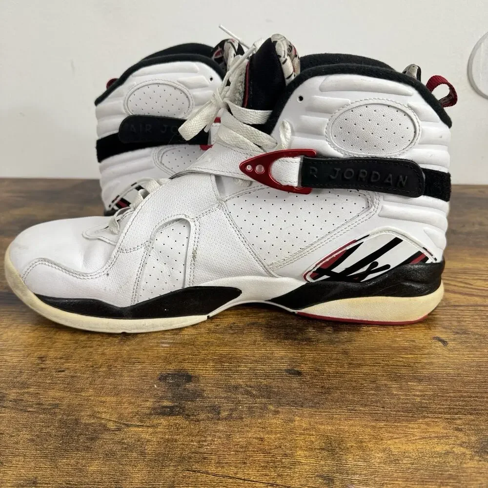 Nike Air Jordan 8 Retro Alternate 93 “Bugs Bunny” White Black 305381-104 Mens 12